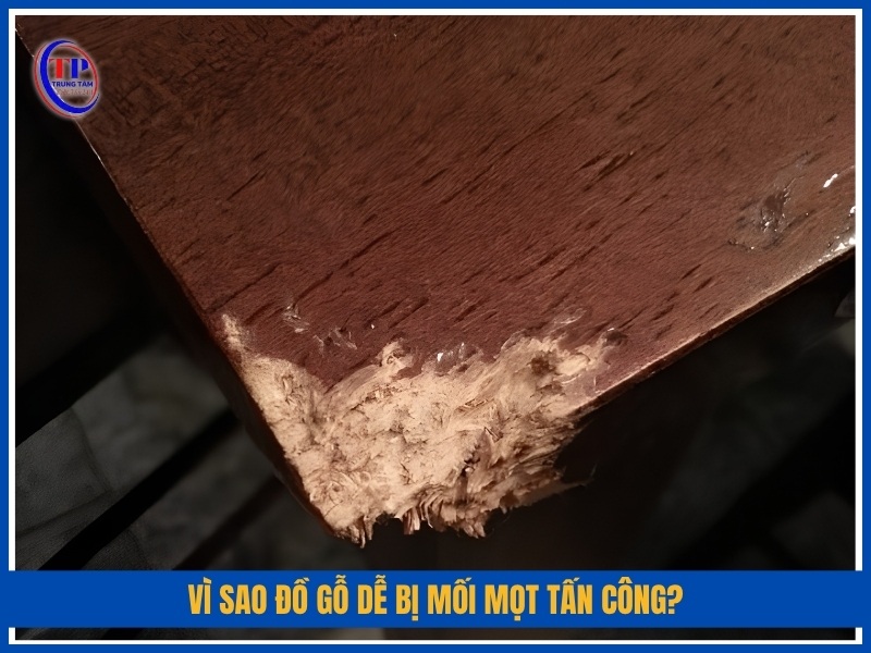Vì sao đồ gỗ dễ bị mối mọt tấn công?