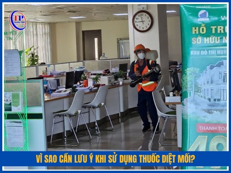 Vì sao cần lưu ý khi sử dụng thuốc diệt mối?
