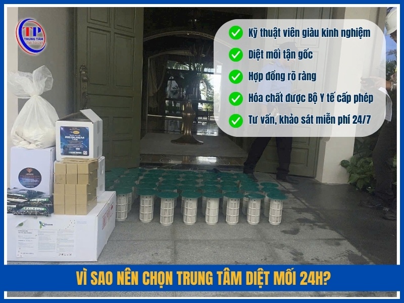 Vì sao nên chọn Trung Tâm Diệt Mối 24H?