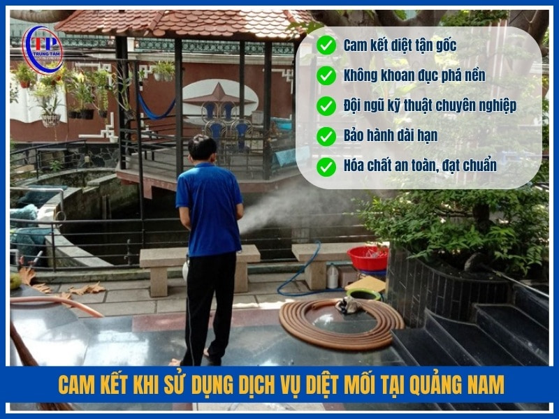 Cam kết khi sử dụng dịch vụ diệt mối tại Quảng Nam