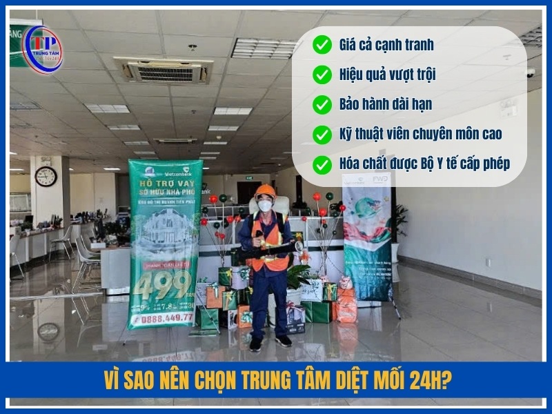 Vì sao nên chọn Trung Tâm Diệt Mối 24H?