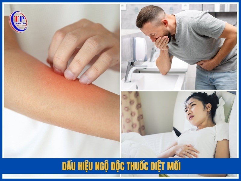 Dấu hiệu ngộ độc thuốc diệt mối