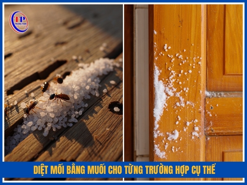 Diệt mối bằng muối cho từng trường hợp cụ thể