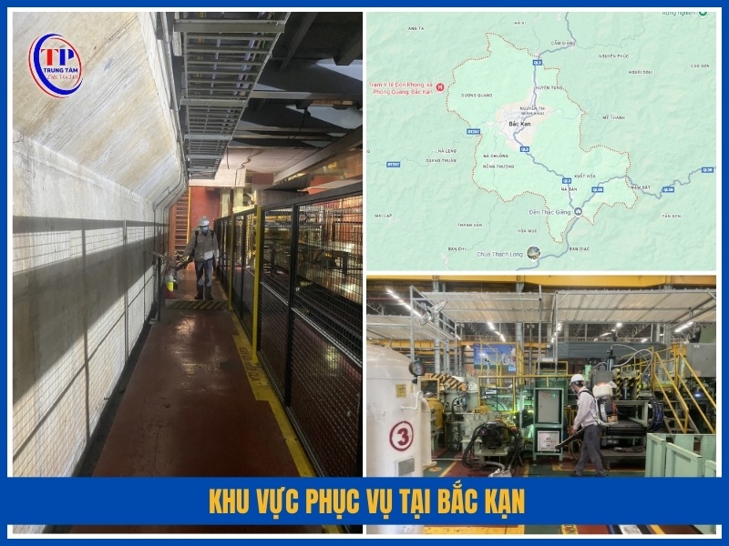 Khu vực phục vụ tại Bắc Kạn