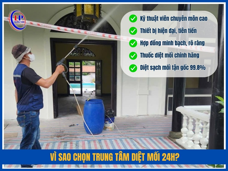 Vì sao chọn Trung Tâm Diệt Mối 24H?