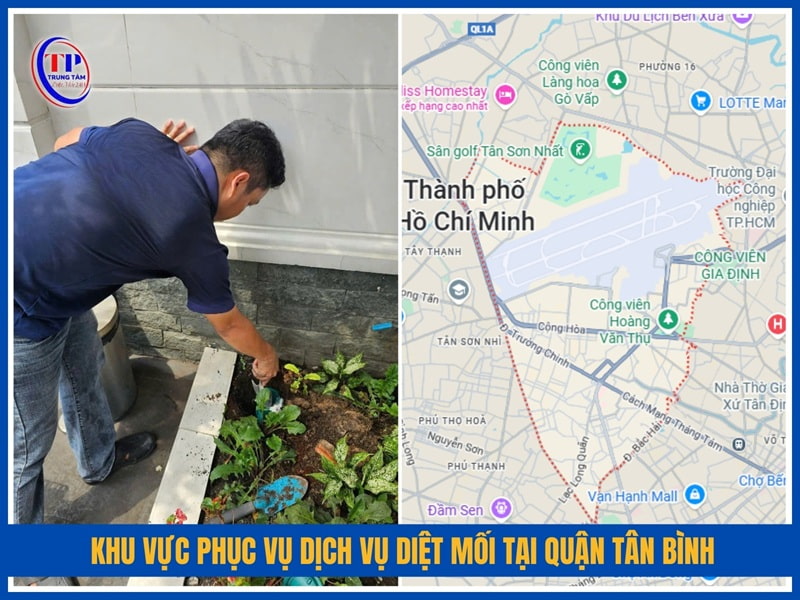 Khu vuc phuc vu dich vu diet moi tai Quan Tan Binh