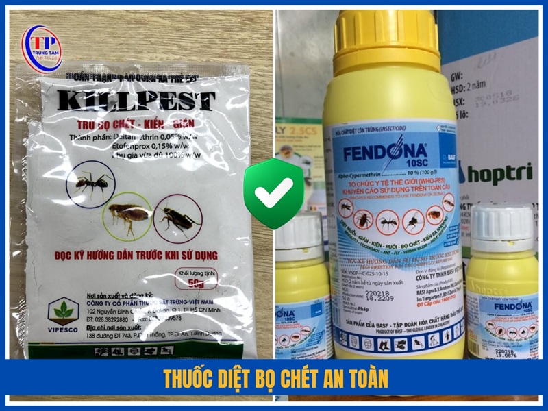 Thuốc diệt bọ chét được sử dụng có an toàn không?