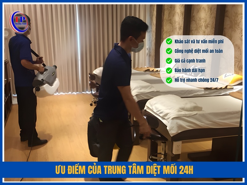 Ưu điểm của Trung Tâm Diệt Mối 24H