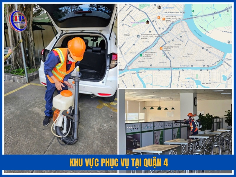 Khu vực phục vụ tại Quận 4
