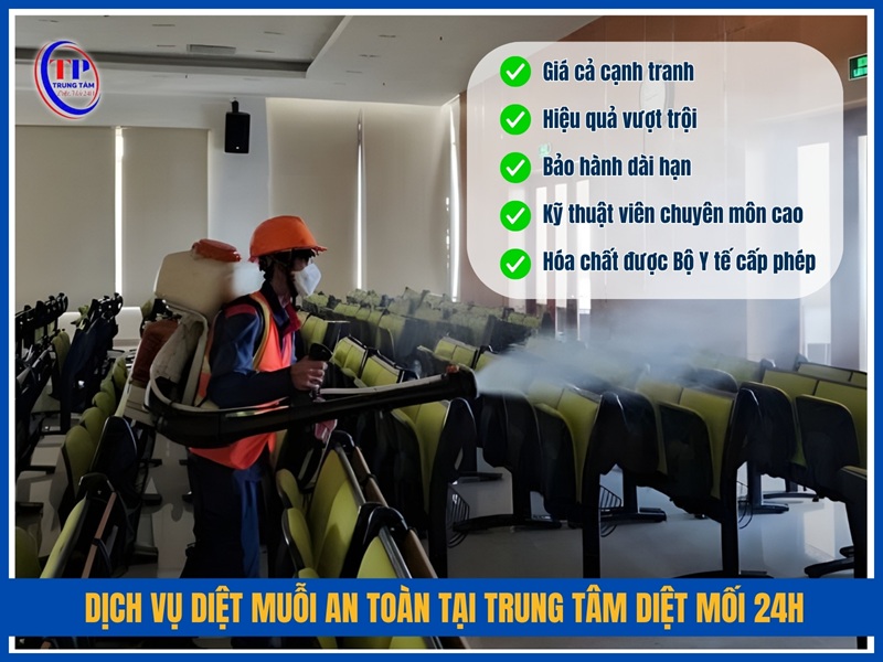 Dịch vụ diệt muỗi an toàn tại Trung Tâm Diệt Mối 24H