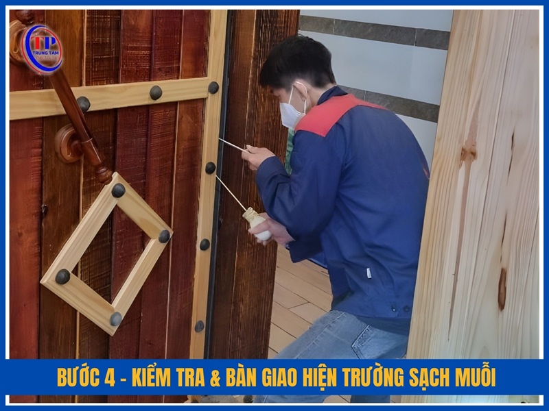 Bước 4 – Kiểm tra & bàn giao hiện trường sạch muỗi
