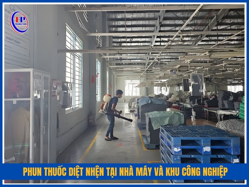 Diệt nhện nhà máy, kho xưởng và khu công nghiệp