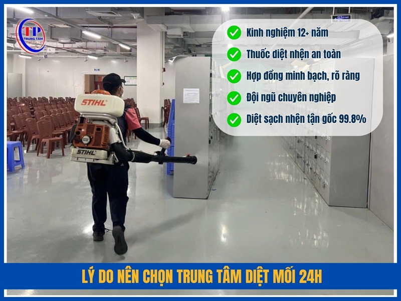 Lý do nên chọn Trung Tâm Diệt Mối 24H