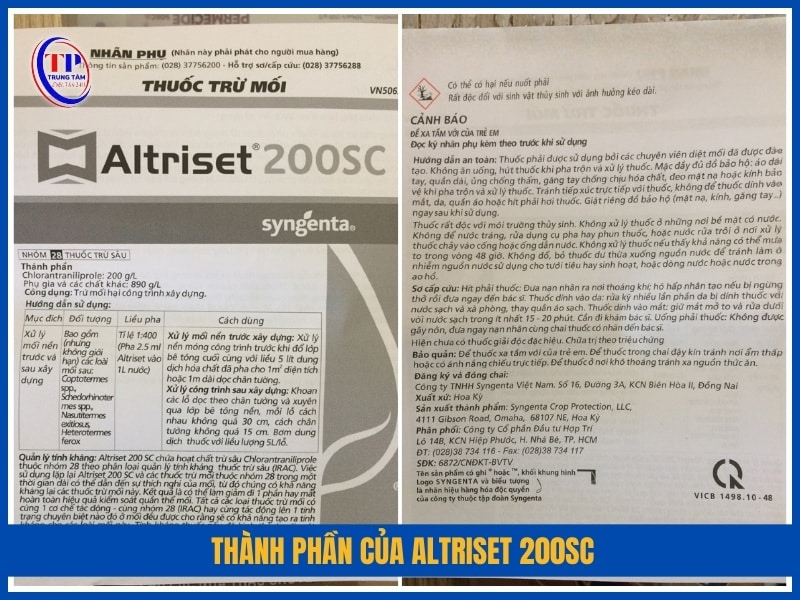 Thành phần của Altriset 200SC