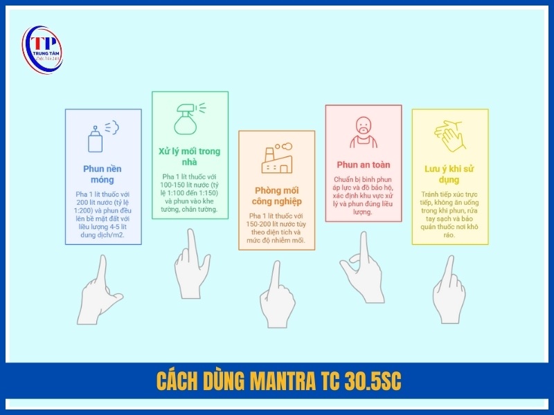 Cách dùng Mantra TC 30.5SC